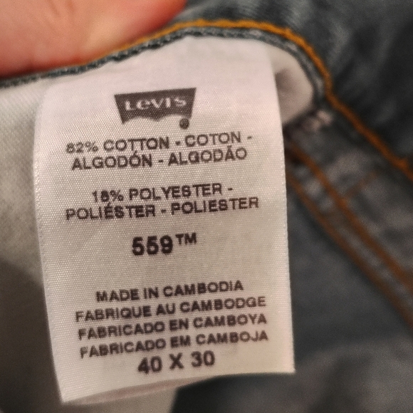 Levi's 559 Men's Jeans Light Blue Denim Relaxed Straight Size 40x30 - Picture 11 of 12